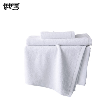 伊伊爱M02000043酒店纯棉地巾白色50*80cm